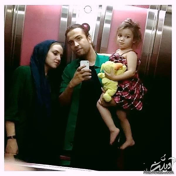 عکسی از بنیامین بهادری و همسرش نسیم حشمتی بنیامین بهادری